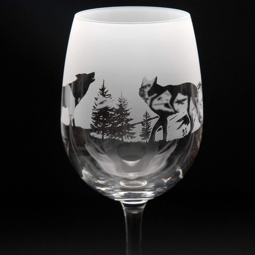 Wolf crystal wine glass - wine, hand