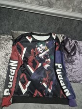 Harley Quinn Joker Villain Graphic Ladies Jumper Size Large 