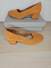 M&S Mustard Suede Leather