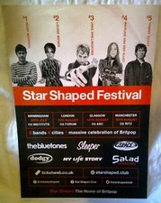 Star Shaped Festival Poster (42cm by 30cm) Britpop 