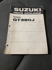 GENUINE SUZUKI GT380 PARTS CATALOGUE PRINTED 1974