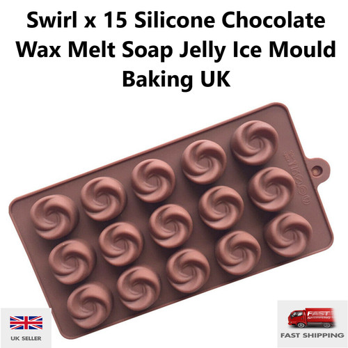 Swirl silicone chocolate - x, 15
