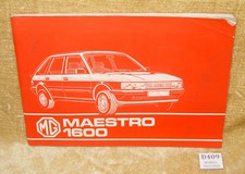 MG MAESTRO 1600 HANDBOOK SMD 8553 Original MANUAL 2ND EDITION AUSTIN ROVER 1983