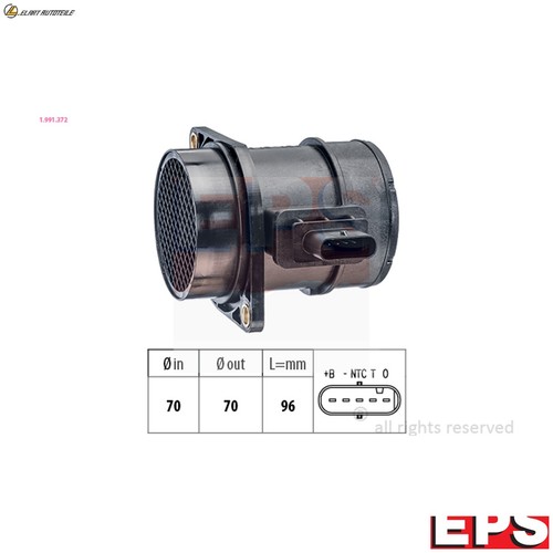 Mass air flow sensor 991 - mass, 1,991,372