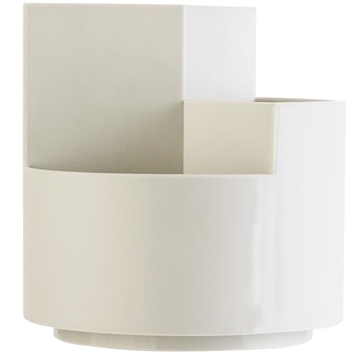 Plastic pen pot compartment - pot, 3-compartment