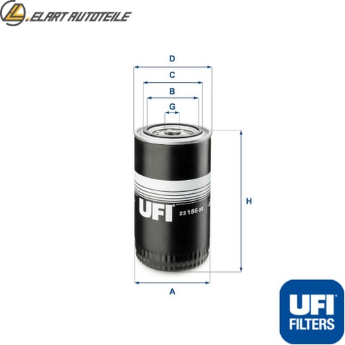 Oil filter 156 - 23.156.00, vw