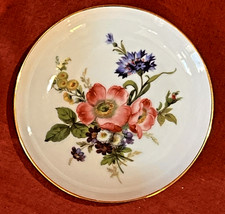 Vintage Furstenberg Hand Painted Porcelain Trinket Tray/Coaster Mint/Excellent