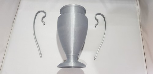 20cm football trophy silver - 20cm,