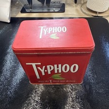 Vintage Typhoo Tea Caddy Tin 1995 Put The T Back Into Britain Ty.phoo