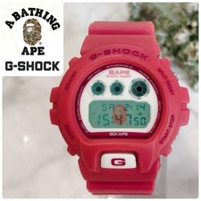 Casio G Shock DW6900 BAPE Pink