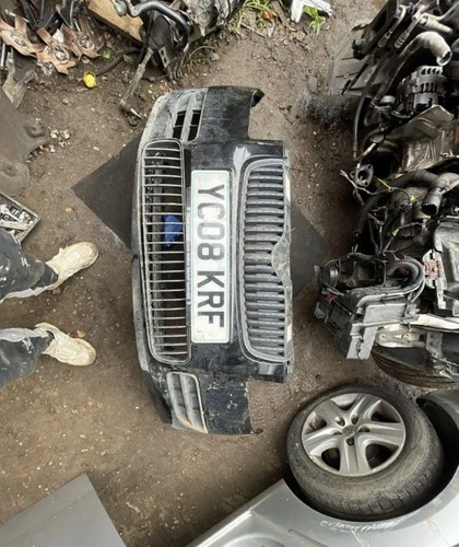 Skoda fabia front bumper - front, black