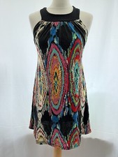 Dress G-Heaven size s/M black mix polyester short halter neck jersey Womens