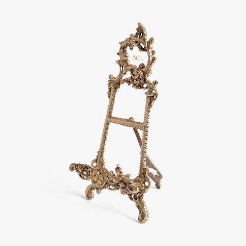 Brass easel display stand - easel,