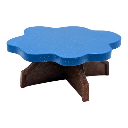 Playmobil blue brown table - blue/brown,