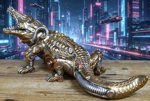 Large fantasy crocodile - large,