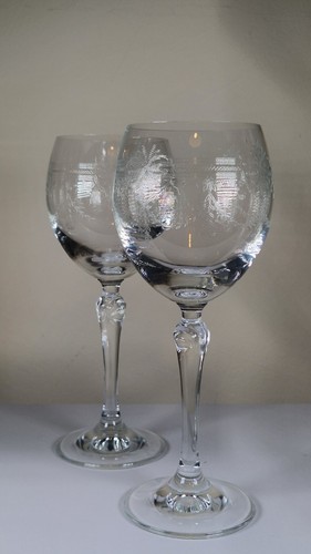 Vintage etched glass - vintage,