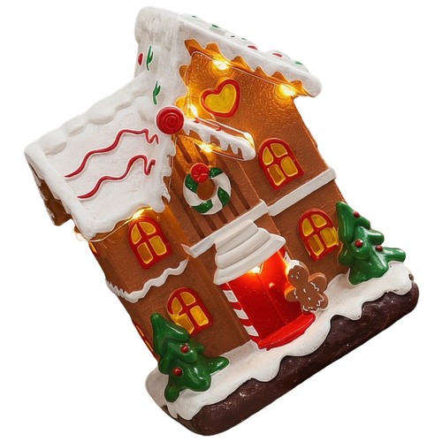 2pcs lighted christmas village - 2pcs,
