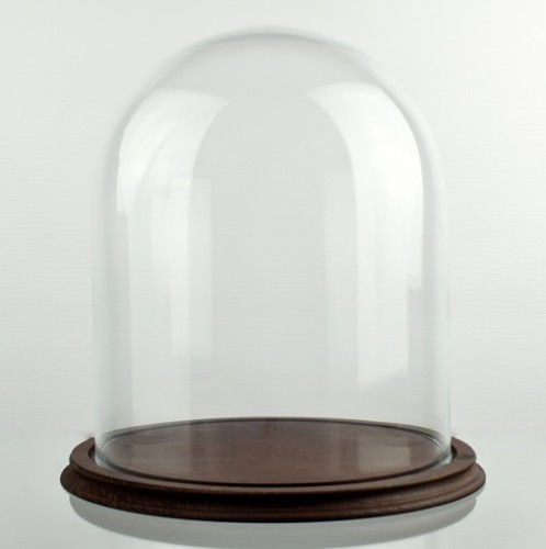 Clear circular glass dome - circular,