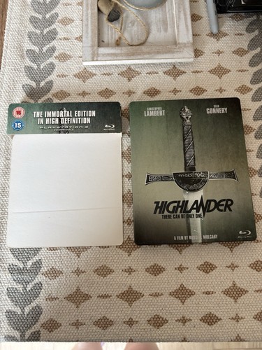 Highlander blu ray - steel, book