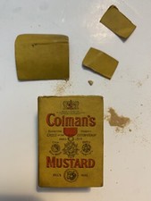 Vintage original COLMANS MUSTARD advertising sample box, circa 1952