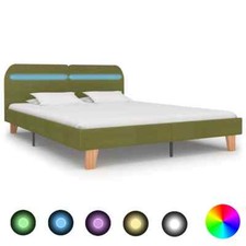 Bed Frame with LED Green
