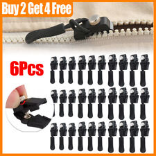 6x Universal Fix Zipper Repair Kit Replacement Zipper Slider Pull for Bags Coat