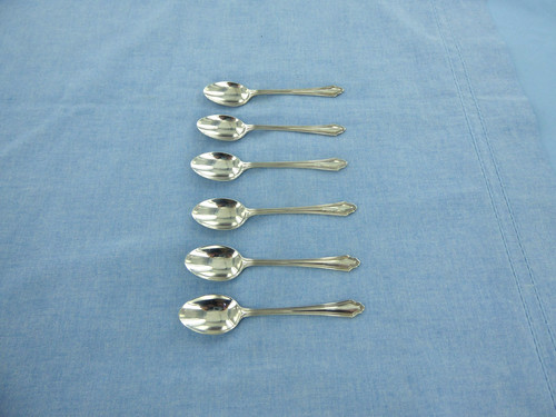Antique set six sterling - six,