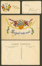 WW1 SILK Embroidered Old