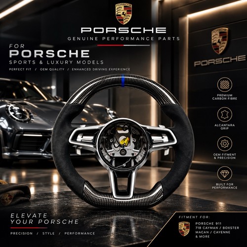 Porsche carbon fiber alcantara - porsche,