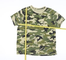 Nike Men’s Green Camouflage Army Short Sleeve Sports T-Shirt S