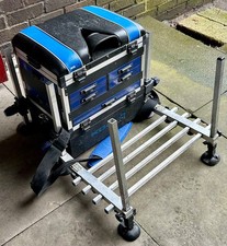 Fishing seat box with legs