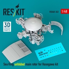 Sea King unfolded main rotor for Hasegawa (3D Printed) 1:48 ResKit RSU48-0363