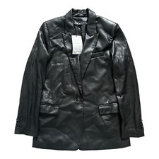 NEW Zara Black Faux Leather