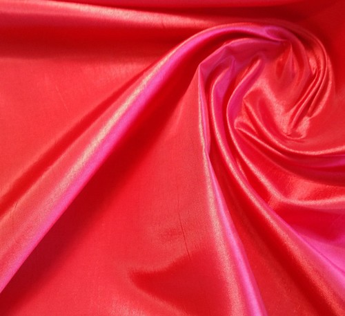 Red polyester taffeta - red, fabric