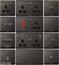 Black Nickel Chrome Switches & Sockets - Full Matching Range BG Nexus