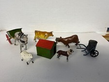 BRITAINS FARM ANIMALS collection inc HORSE and CART, DOG and KENNEL