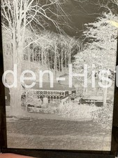 ANTIQUE NEGATIVE PHOTOGRAPH  GLASS SLIDE POTT SHRIGLEY CHESHIRE TIMBER HOUSE