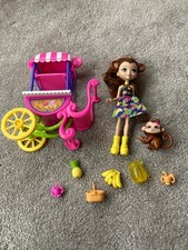 Enchantimals Merit Monkey Doll with Fruit Cart