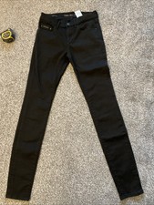CALVIN KLEIN LADIES SLIM  BLACK Jeans WAIST 28 Leg 30 ……… Excellent Condition