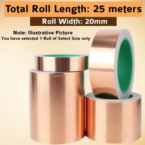Adhesive copper slug tape - copper,