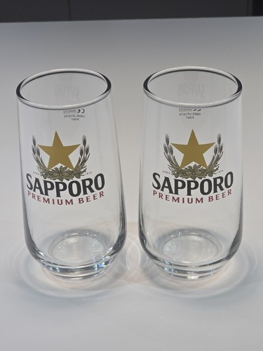 Sapporo pint glasses - x,