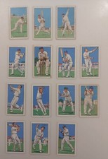 14 - PARK DRIVE CRICKET CIGARETTE CARDS - "CHAMPIONS".