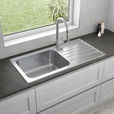1 Bowl Kitchen Sink Large Deep