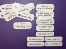 Wedding Card Making Sentiments