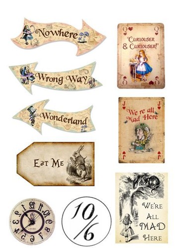 Alice wonderland edible - in,