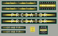 1983 Schwinn Predator CR MO PIT "Atari" decal set - GREEN/YELLOW