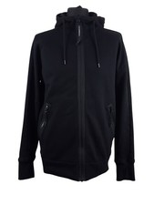 C.P. Company Goggle Hoodie - XL - Black - 100% Genuine Cotton Casual Jacket Men