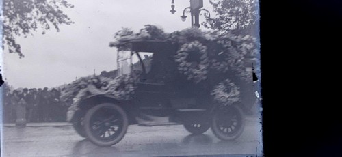 Decorated car funeral parade - decorated,