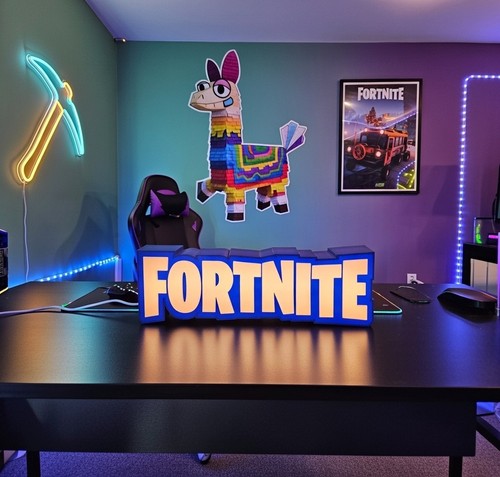 Fortnite logo lamp gaming - lamp,
