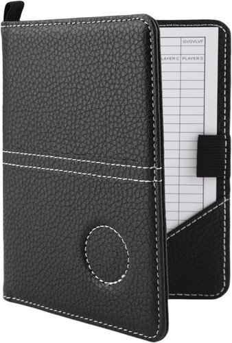 Leather golf scorecard - leather,